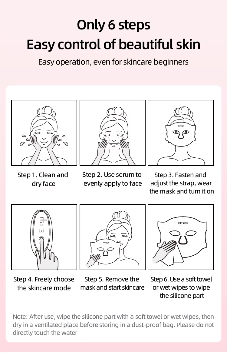 New Gold Collagen LED Light Therapy Beauty Mask Model FCM902