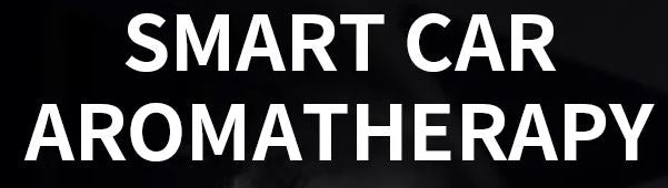 Text 'SMART CAR AROMATHERAPY' on a black background