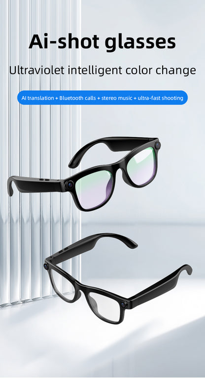 WK103 AI Smart Glasses with Camera, AI Real-Time Interpretation, WIFI Data Transmission
