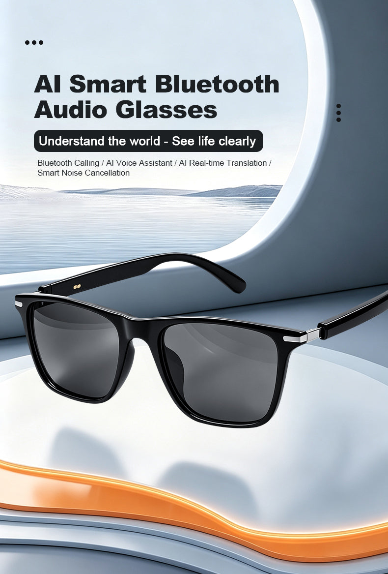 G08- Slim and Lightweight Smart Glasses- AI Powered Translation, AI Intelligent Assistant, Play Music, Smart Control