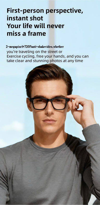 WK103 AI Smart Glasses with Camera, AI Real-Time Interpretation, WIFI Data Transmission