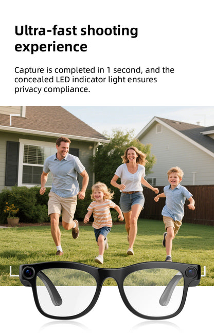 WK103 AI Smart Glasses with Camera, AI Real-Time Interpretation, WIFI Data Transmission