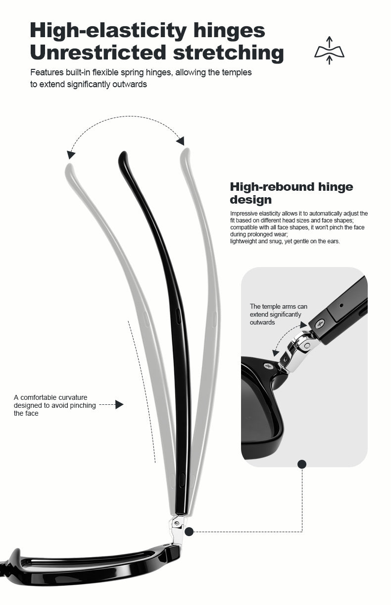 G08- Slim and Lightweight Smart Glasses- AI Powered Translation, AI Intelligent Assistant, Play Music, Smart Control