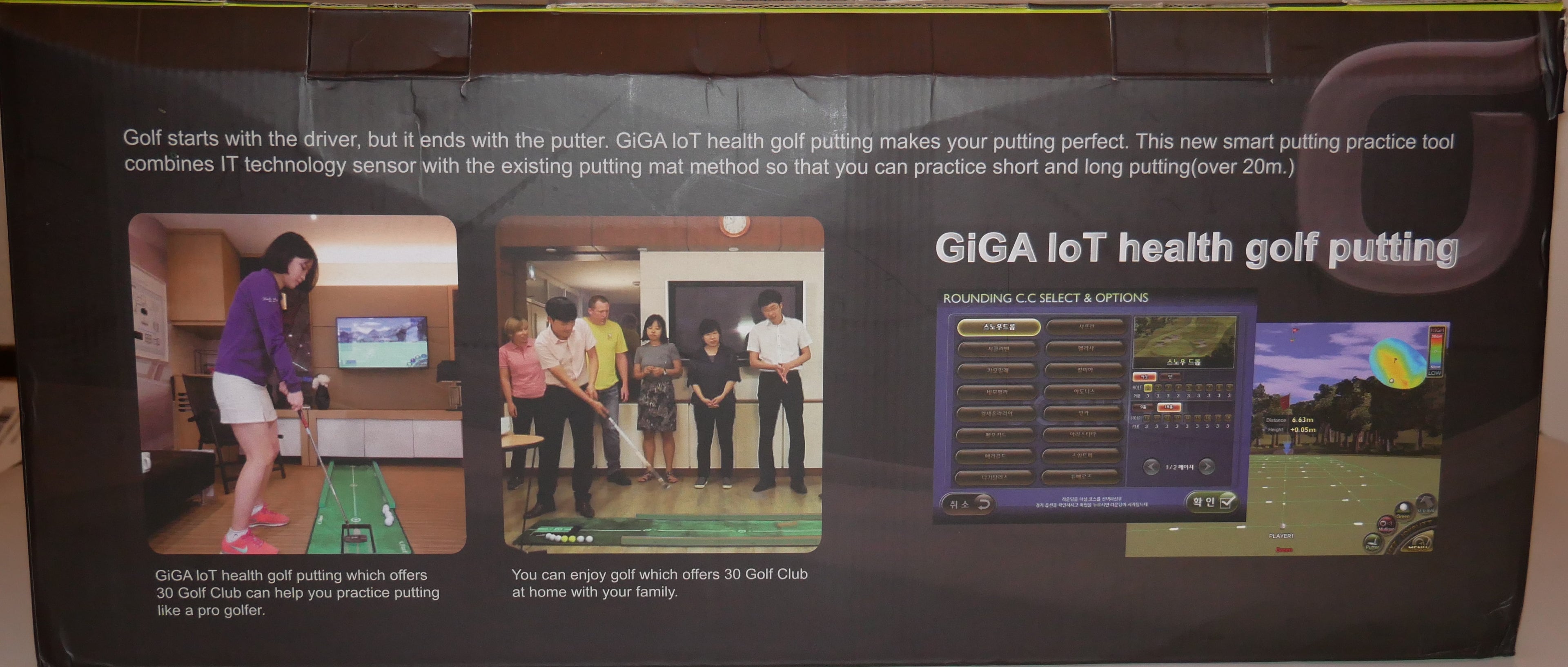 Golf Putter Simulator – Giga Lot Health Indoor Smart Putting Practice