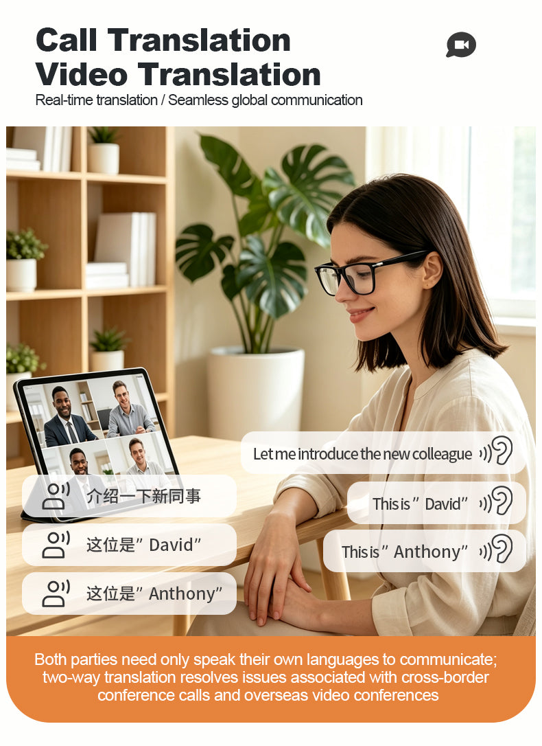 G08- Slim and Lightweight Smart Glasses- AI Powered Translation, AI Intelligent Assistant, Play Music, Smart Control
