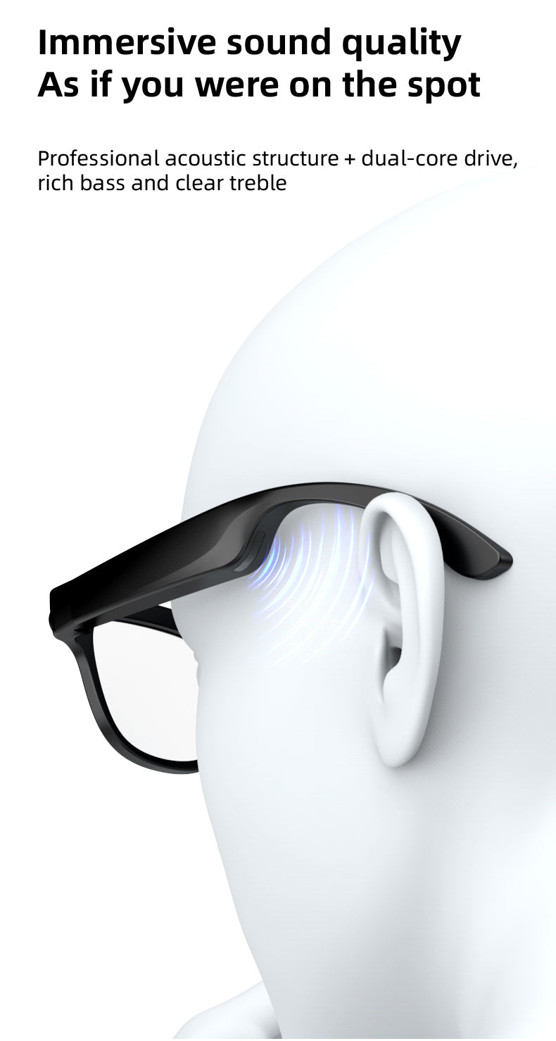 WK103 AI Smart Glasses with Camera, AI Real-Time Interpretation, WIFI Data Transmission