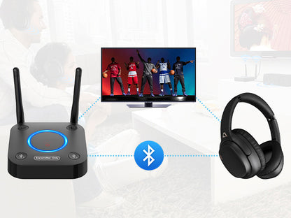 1Mii B06TX Bluetooth Transmitter Audio Aptx LL HD Dual Link Coaxial Optical RCA 3.5mm Aux Wireless