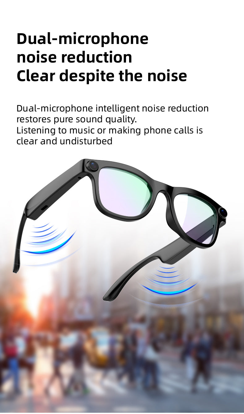 WK103 AI Smart Glasses with Camera, AI Real-Time Interpretation, WIFI Data Transmission