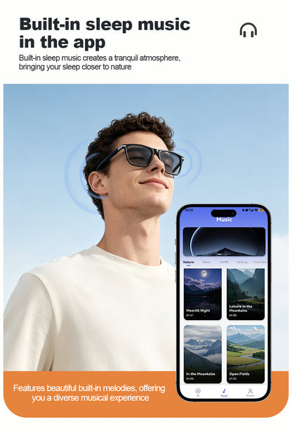G08- Slim and Lightweight Smart Glasses- AI Powered Translation, AI Intelligent Assistant, Play Music, Smart Control