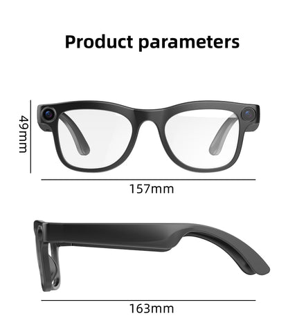WK103 AI Smart Glasses with Camera, AI Real-Time Interpretation, WIFI Data Transmission