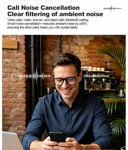 G08- Slim and Lightweight Smart Glasses- AI Powered Translation, AI Intelligent Assistant, Play Music, Smart Control