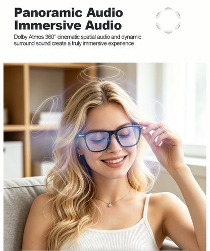 G08- Slim and Lightweight Smart Glasses- AI Powered Translation, AI Intelligent Assistant, Play Music, Smart Control