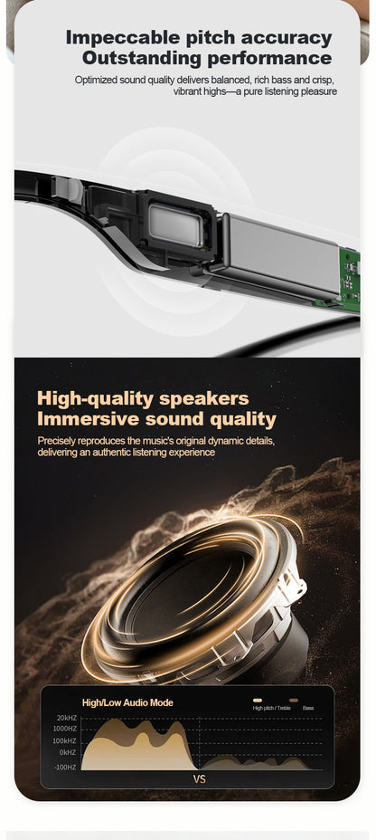 G08- Slim and Lightweight Smart Glasses- AI Powered Translation, AI Intelligent Assistant, Play Music, Smart Control