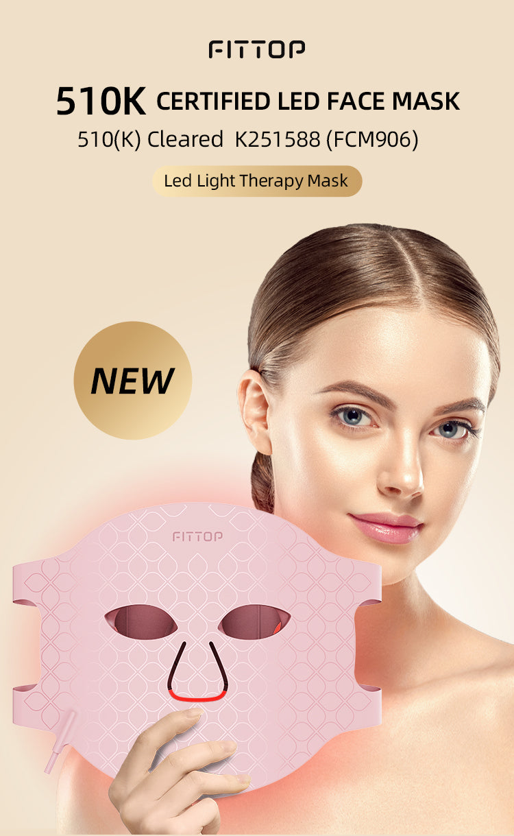 510K Certified LED Face Red Light Therapy Mask  (model FCM906)