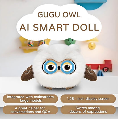 AI Pet Owl Robot Model KBO7 with ChatGPT KeepSeek AI