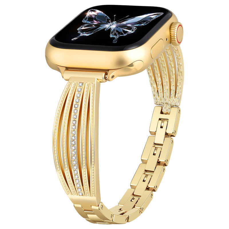 Five-line staff metal curved band