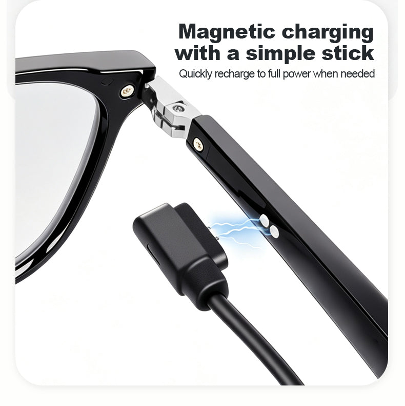 G08- Slim and Lightweight Smart Glasses- AI Powered Translation, AI Intelligent Assistant, Play Music, Smart Control