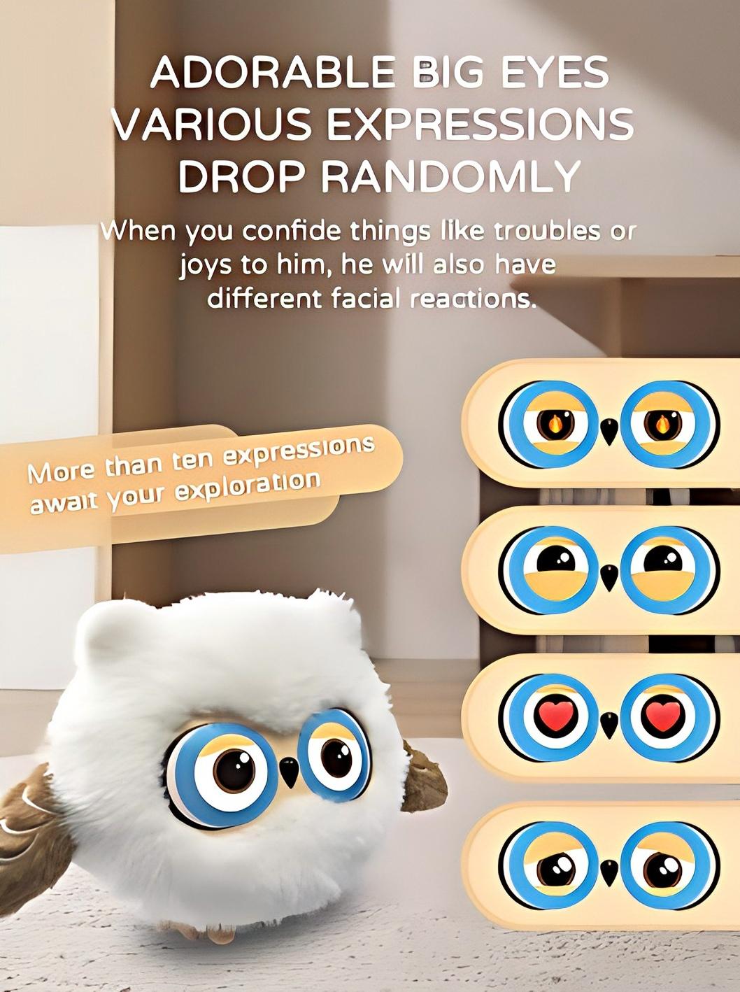 AI Pet Owl Robot Model KBO7 with ChatGPT KeepSeek AI