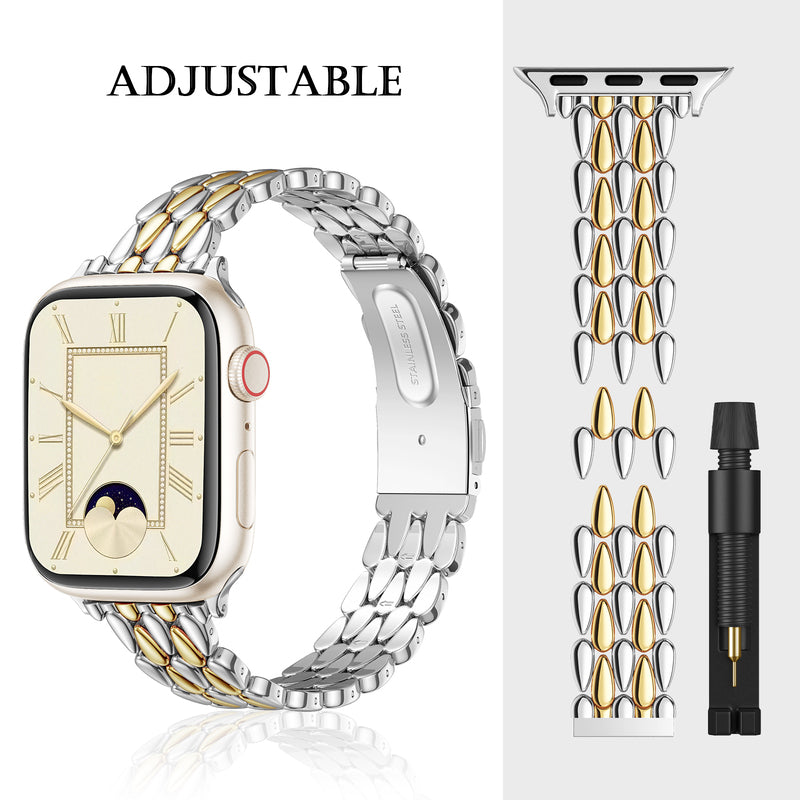 Interjin stainless steel watch strap