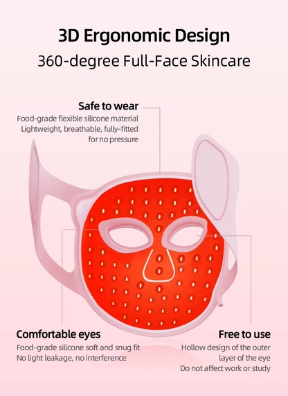 New Gold Collagen LED Light Therapy Beauty Mask Model FCM902