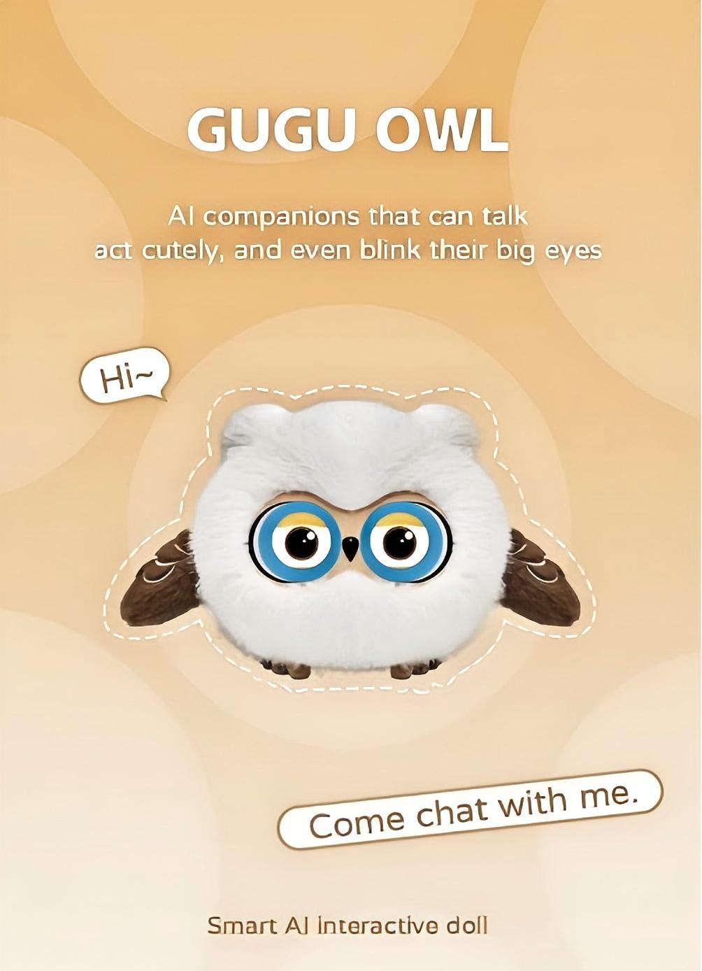 AI Pet Owl Robot Model KBO7 with ChatGPT KeepSeek AI