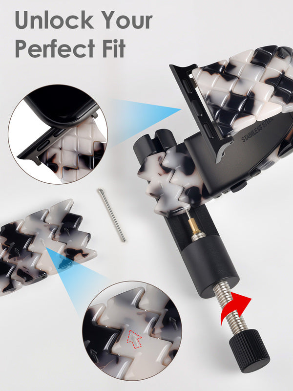Rhombic resin strap