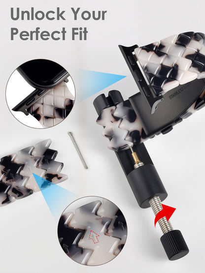 Rhombic resin strap
