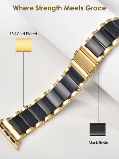 Alloy resin watch strap