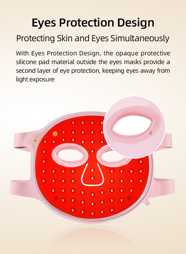 510K Certified LED Face Red Light Therapy Mask  (model FCM906)