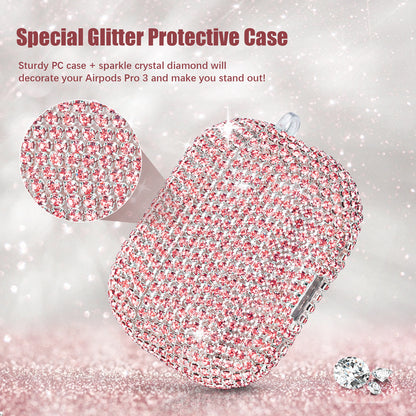 Airpods Pro 3 Five-leaf Clover with Full Diamond Design case