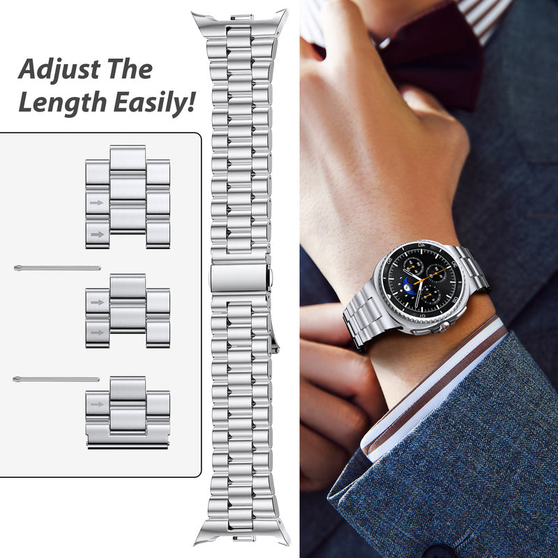 Stainless steel watch strap