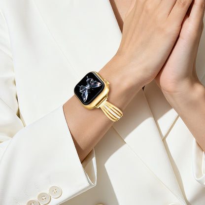 Five-line staff metal curved band