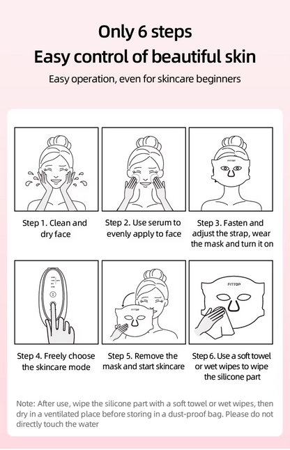 New Gold Collagen LED Light Therapy Beauty Mask Model FCM902