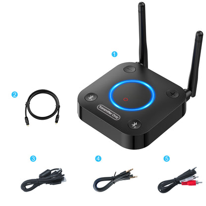 1Mii B06TX Bluetooth Transmitter Audio Aptx LL HD Dual Link Coaxial Optical RCA 3.5mm Aux Wireless