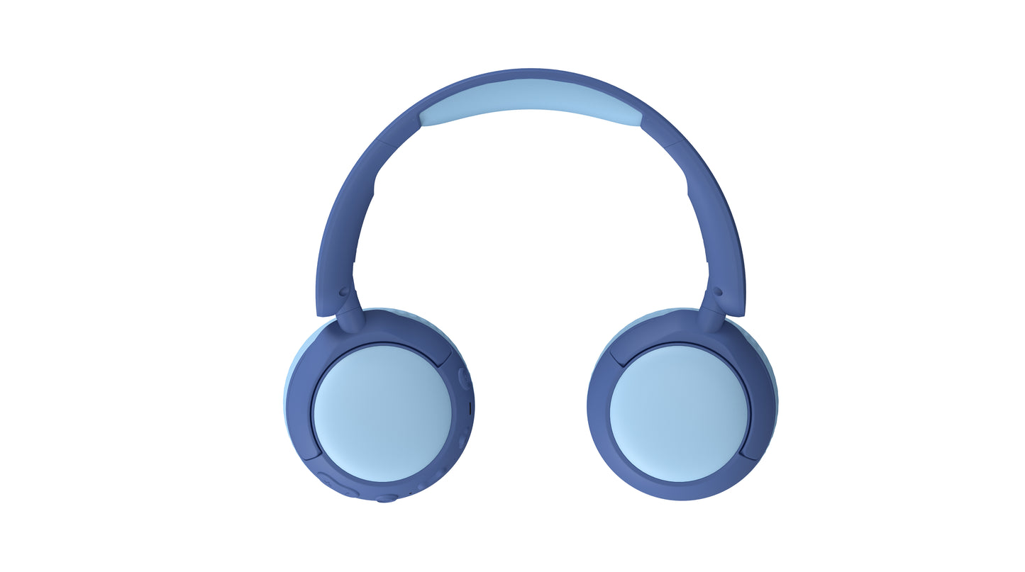 Kids Bluetooth Headphones Model A90 Dark Blue & Light Blue