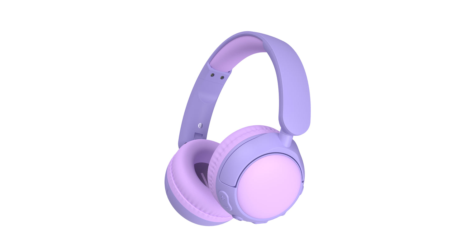 Kids Bluetooth Headphones Model A90 Purple & Pink