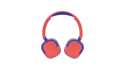 Kids Bluetooth Headphones Red & Blue Model KHO7 Ages 3-8