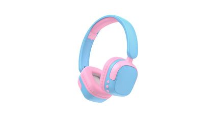 Kids Bluetooth Headphones Blue & Pink Model KHO7 Ages 3-8
