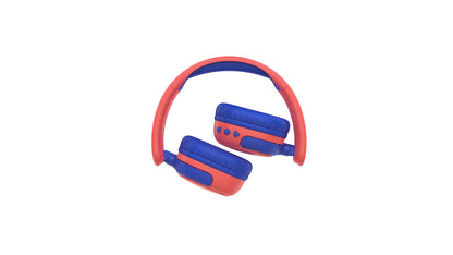 Kids Bluetooth Headphones Red & Blue Model KHO7 Ages 3-8