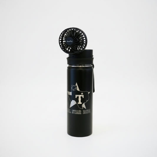 Black Rechargeable Bottle Fan Baseball All Star edition 2024