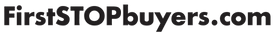 Logo of FirstSTOPbuyers.com in black text 