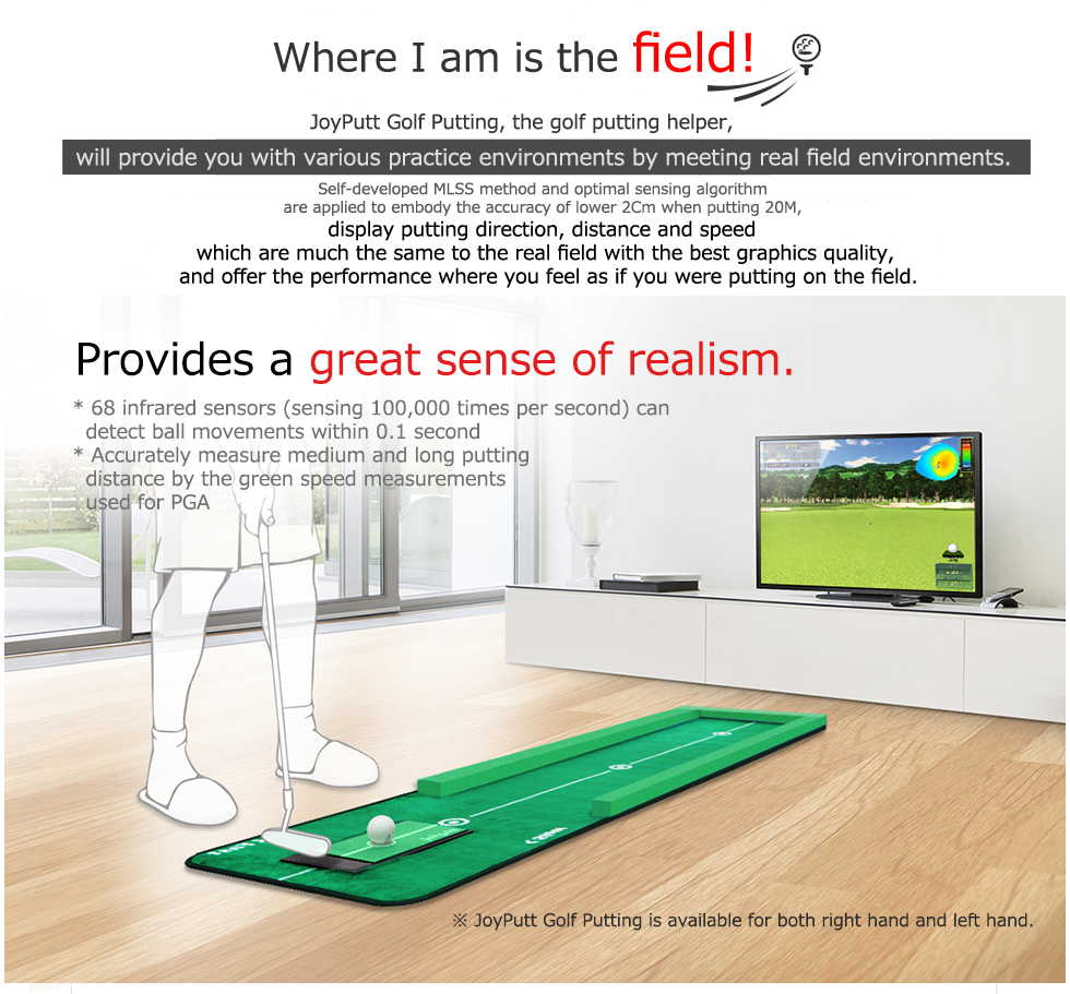 Golf Putter Simulator – Giga Lot Health Indoor Smart Putting Practice