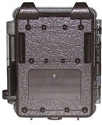 Rugged, Camouflage patterned wildlife KeepGuard KW561 camera back side  on a white background
