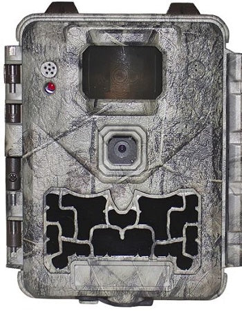 Camouflage gray patterned wildlife KeepGuard KW561 camera with multiple lenses and sensors