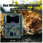 Non Wireless KeepGuard KW788 Trail Camera with a leopard in the background