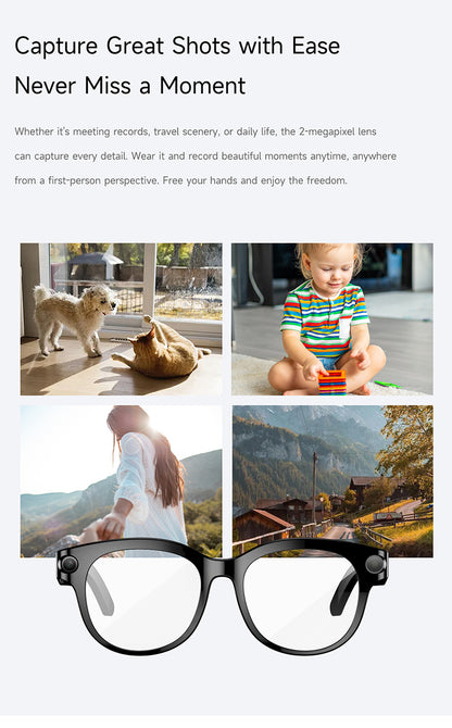 M89-S Smart Sunglasses with Camera, AI Translation, Object Info and Music