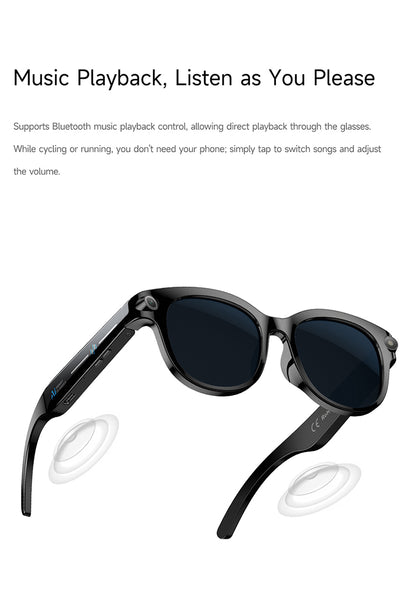M89-S Smart Sunglasses with Camera, AI Translation, Object Info and Music