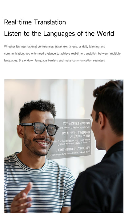 M89-S Smart Sunglasses with Camera, AI Translation, Object Info and Music