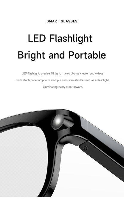 M89-S Smart Sunglasses with Camera, AI Translation, Object Info and Music