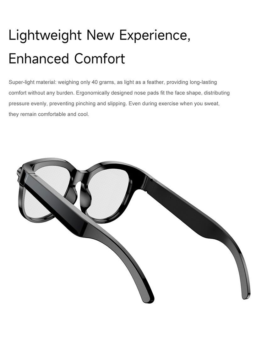 M89-S Smart Sunglasses with Camera, AI Translation, Object Info and Music